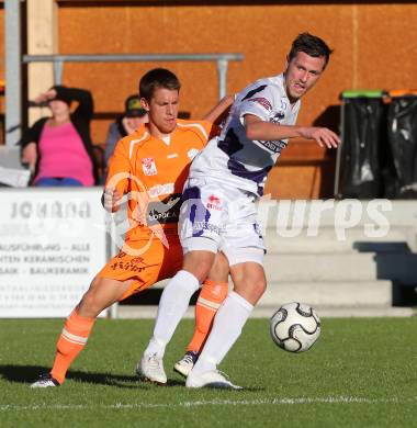 Fussball OEFB Cup. SAK gegen Hartberg. Darjan Aleksic, (SAK), Milan Kocic (Hartberg). Klagenfurt, 23.9.2013.
Foto: Kuess
---
pressefotos, pressefotografie, kuess, qs, qspictures, sport, bild, bilder, bilddatenbank