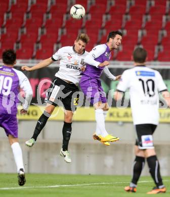 Fussball OEFB Cup. SK Austria Klagenfurt gegen Parndorf. Sandro Zakany (Austria Klagenfurt), Sebastian Wimmer (Parndorf). Klagenfurt, 24.9.2013.
Foto: Kuess
---
pressefotos, pressefotografie, kuess, qs, qspictures, sport, bild, bilder, bilddatenbank