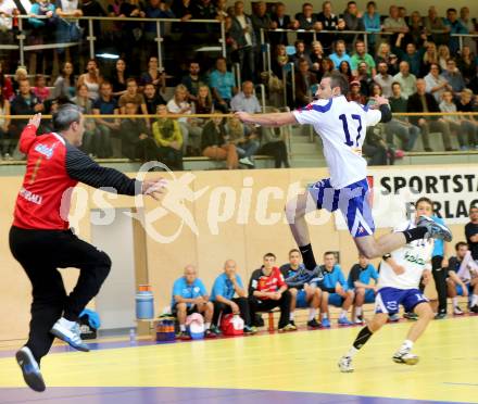 HLA. Handball BUndesliga. SC Ferlach gegen HC Linz AG. Izudin Mujanovic, (Ferlach), Nenad Mijajlovic (Linz). Ferlach, 28.9.2013.
Foto: Kuess
---
pressefotos, pressefotografie, kuess, qs, qspictures, sport, bild, bilder, bilddatenbank