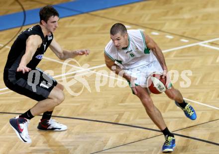 2. Basketball Bundesliga. KOS Posojilnica Bank Celovec gegen BBU Salzburg. Primc Ales (KOS), Rattey Lorenz (Salzburg).. Klagenfurt, 28.9.2013.
Foto: Kuess
---
pressefotos, pressefotografie, kuess, qs, qspictures, sport, bild, bilder, bilddatenbank