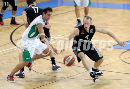 2. Basketball Bundesliga. KOS Posojilnica Bank Celovec gegen BBU Salzburg. Papic Rok (KOS), Schubert Martin (Salzburg). Klagenfurt, 28.9.2013.
Foto: Kuess
---
pressefotos, pressefotografie, kuess, qs, qspictures, sport, bild, bilder, bilddatenbank