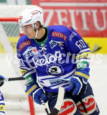 EBEL. Eishockey Bundesliga. EC VSV gegen HDD Telemach Olimpija Ljubljana. Valentin Leiler (VSV). Villach, am 29.9.2013.
Foto: Kuess 


---
pressefotos, pressefotografie, kuess, qs, qspictures, sport, bild, bilder, bilddatenbank