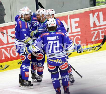 EBEL. Eishockey Bundesliga. EC VSV gegen HC Orli Znojmo. torjubel (VSV). Villach, am 6.10..2013.
Foto: Kuess 


---
pressefotos, pressefotografie, kuess, qs, qspictures, sport, bild, bilder, bilddatenbank