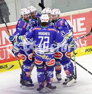 EBEL. Eishockey Bundesliga. EC VSV gegen HC Orli Znojmo. torjubel (VSV). Villach, am 6.10..2013.
Foto: Kuess 


---
pressefotos, pressefotografie, kuess, qs, qspictures, sport, bild, bilder, bilddatenbank