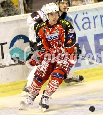 EBEL. Eishockey Bundesliga. KAC gegen SAPA Fehervar AV19. Patrick Berr (KAC). Klagenfurt, am 8.10.2013
Foto: Kuess 

---
pressefotos, pressefotografie, kuess, qs, qspictures, sport, bild, bilder, bilddatenbank