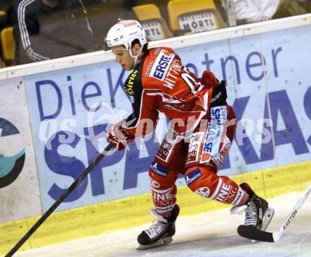 EBEL. Eishockey Bundesliga. KAC gegen SAPA Fehervar AV19. Marcel Witting (KAC). Klagenfurt, am 8.10.2013
Foto: Kuess 

---
pressefotos, pressefotografie, kuess, qs, qspictures, sport, bild, bilder, bilddatenbank