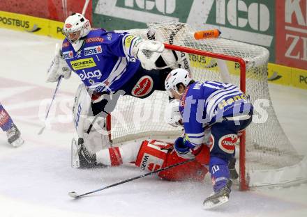 EBEL. Eishockey Bundesliga. EC VSV gegen HCB Suedtirol. Jean Philippe Lamoereux, Brock McBride, (VSV), Sebastien Piche  (Bozen). Villach, am 11.10..2013.
Foto: Kuess 


---
pressefotos, pressefotografie, kuess, qs, qspictures, sport, bild, bilder, bilddatenbank