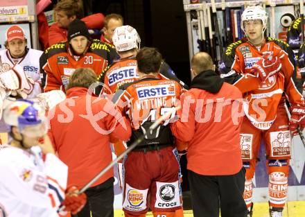 EBEL. Eishockey Bundesliga. KAC gegen EC Red Bull Salzburg. Marcel Witting (KAC). Klagenfurt, am 13.10.2013
Foto: Kuess 

---
pressefotos, pressefotografie, kuess, qs, qspictures, sport, bild, bilder, bilddatenbank