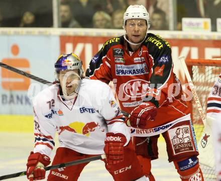 EBEL. Eishockey Bundesliga. KAC gegen EC Red Bull Salzburg. Mike Siklenka (KAC). Klagenfurt, am 13.10.2013
Foto: Kuess 

---
pressefotos, pressefotografie, kuess, qs, qspictures, sport, bild, bilder, bilddatenbank