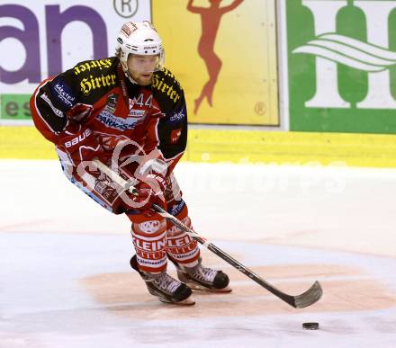 EBEL. Eishockey Bundesliga. KAC gegen UPC Vienna Capitals. Markus Pirmann (KAC). Klagenfurt, am 15.10.2013
Foto: Kuess 

---
pressefotos, pressefotografie, kuess, qs, qspictures, sport, bild, bilder, bilddatenbank