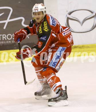 EBEL. Eishockey Bundesliga. KAC gegen HC TWK Innsbruck. Maximilian Isopp (KAC). Klagenfurt, am 18.10.2013
Foto: Kuess 

---
pressefotos, pressefotografie, kuess, qs, qspictures, sport, bild, bilder, bilddatenbank