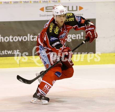 EBEL. Eishockey Bundesliga. KAC gegen HC TWK Innsbruck. Patrick Vallant (KAC). Klagenfurt, am 18.10.2013
Foto: Kuess 

---
pressefotos, pressefotografie, kuess, qs, qspictures, sport, bild, bilder, bilddatenbank