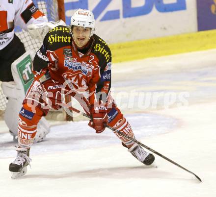 EBEL. Eishockey Bundesliga. KAC gegen HC TWK Innsbruck. Patrick Berr (KAC). Klagenfurt, am 18.10.2013
Foto: Kuess 

---
pressefotos, pressefotografie, kuess, qs, qspictures, sport, bild, bilder, bilddatenbank