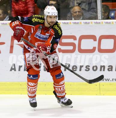 EBEL. Eishockey Bundesliga. KAC gegen HC TWK Innsbruck. Florian Iberer (KAC). Klagenfurt, am 18.10.2013
Foto: Kuess 

---
pressefotos, pressefotografie, kuess, qs, qspictures, sport, bild, bilder, bilddatenbank