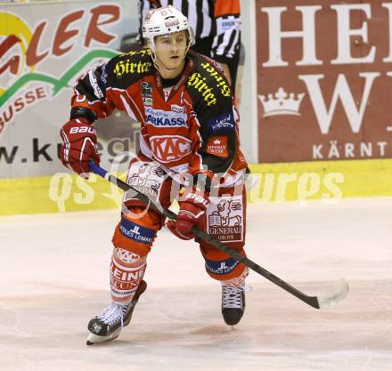 EBEL. Eishockey Bundesliga. KAC gegen HC TWK Innsbruck. Maximilian Isopp (KAC). Klagenfurt, am 18.10.2013
Foto: Kuess 

---
pressefotos, pressefotografie, kuess, qs, qspictures, sport, bild, bilder, bilddatenbank