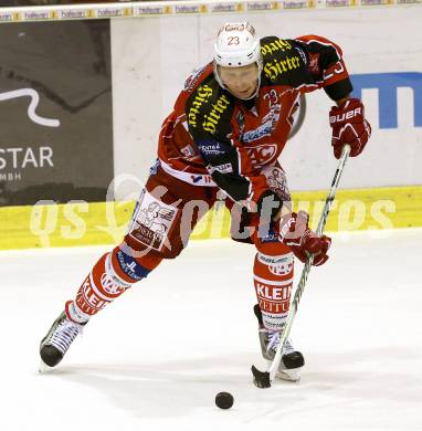 EBEL. Eishockey Bundesliga. KAC gegen HC TWK Innsbruck. Mike Siklenka (KAC). Klagenfurt, am 18.10.2013
Foto: Kuess 

---
pressefotos, pressefotografie, kuess, qs, qspictures, sport, bild, bilder, bilddatenbank