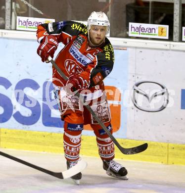 EBEL. Eishockey Bundesliga. KAC gegen HC TWK Innsbruck. Thomas Poeck (KAC). Klagenfurt, am 18.10.2013
Foto: Kuess 

---
pressefotos, pressefotografie, kuess, qs, qspictures, sport, bild, bilder, bilddatenbank