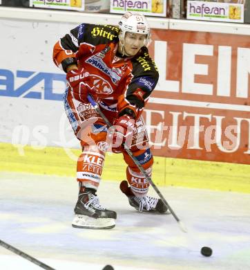 EBEL. Eishockey Bundesliga. KAC gegen HC TWK Innsbruck. Maximilian Isopp (KAC). Klagenfurt, am 18.10.2013
Foto: Kuess 

---
pressefotos, pressefotografie, kuess, qs, qspictures, sport, bild, bilder, bilddatenbank