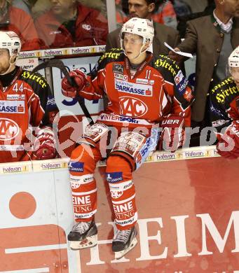 EBEL. Eishockey Bundesliga. KAC gegen HC TWK Innsbruck. Daniel Ban (KAC). Klagenfurt, am 18.10.2013
Foto: Kuess 

---
pressefotos, pressefotografie, kuess, qs, qspictures, sport, bild, bilder, bilddatenbank