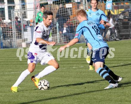 Fussball. Regionalliga. SAK gegen Lafnitz. Thomas Riedl (SAK), Wolfgang Waldl (Lafnitz). Klagenfurt, 19.10.2013.
Foto: Kuess
---
pressefotos, pressefotografie, kuess, qs, qspictures, sport, bild, bilder, bilddatenbank