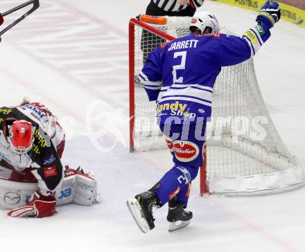 EBEL. Eishockey Bundesliga. EC VSV gegen KAC. Torjubel Rodney Coleman Jarrett, (VSV), Fabian Weinhandl  (KAC). Villach, am 22.10..2013.
Foto: Kuess 


---
pressefotos, pressefotografie, kuess, qs, qspictures, sport, bild, bilder, bilddatenbank