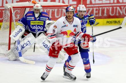 EBEL. Eishockey Bundesliga. EC VSV gegen EC Red Bull Salzburg. Jean Philippe Lamoureux, Klemen Pretnar,  (VSV), Thomas Raffl (Salzburg). Villach, am 25.10..2013.
Foto: Kuess 


---
pressefotos, pressefotografie, kuess, qs, qspictures, sport, bild, bilder, bilddatenbank