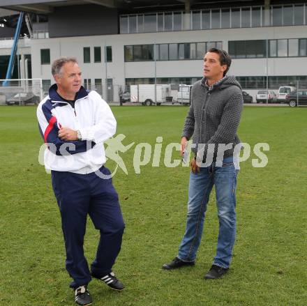 Fussball. SK Austria Klagenfurt. Joze Prelogar, Milenko Acimovic. Klagenfurt, 12.9.2013.
Foto: Kuess
---
pressefotos, pressefotografie, kuess, qs, qspictures, sport, bild, bilder, bilddatenbank