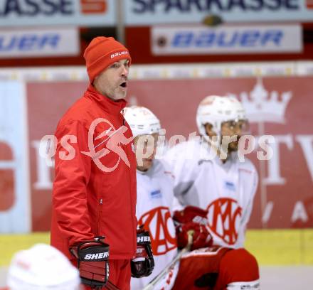 EBEL Eishockey. Training. KAC. CHRISTER OLSSON. Klagenfurt, 19.10.2013.
Foto: Kuess
---
pressefotos, pressefotografie, kuess, qs, qspictures, sport, bild, bilder, bilddatenbank