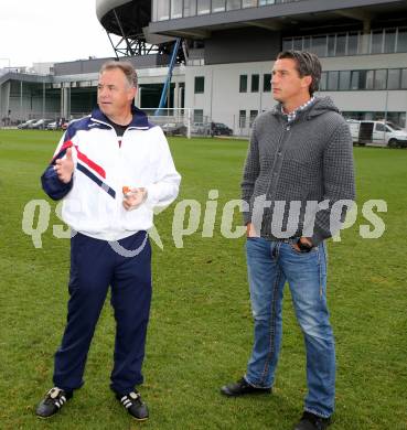 Fussball. SK Austria Klagenfurt. Joze Prelogar, Milenko Acimovic. Klagenfurt, 12.9.2013.
Foto: Kuess
---
pressefotos, pressefotografie, kuess, qs, qspictures, sport, bild, bilder, bilddatenbank