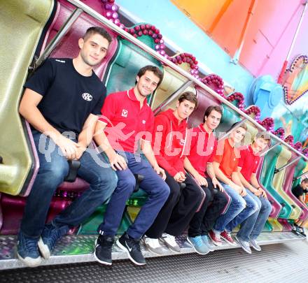 Eishockey. KAC. Wolf Imrich, Patrick Berr, Daniel Ban, Philipp Koczera, Florian Kurath, Thomas Vallant. Klagenfurt, 12.9.2013.
Foto: Kuess
---
pressefotos, pressefotografie, kuess, qs, qspictures, sport, bild, bilder, bilddatenbank