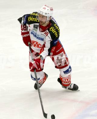 EBEL. Eishockey Bundesliga. EC VSV gegen KAC. Florian Iberer (KAC). Villach, am 22.10..2013.
Foto: Kuess 


---
pressefotos, pressefotografie, kuess, qs, qspictures, sport, bild, bilder, bilddatenbank