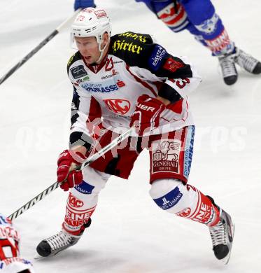 EBEL. Eishockey Bundesliga. EC VSV gegen KAC. Mike Siklenka (KAC). Villach, am 22.10..2013.
Foto: Kuess 


---
pressefotos, pressefotografie, kuess, qs, qspictures, sport, bild, bilder, bilddatenbank