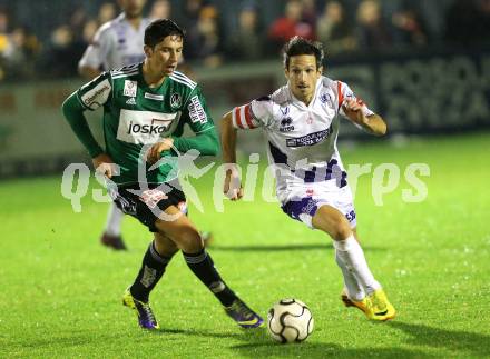 Fussball OEFB Cup. SAK gegen SV Josko Ried. Thomas Riedl (SAK), Julius Perstaller (Ried). Welzenegg, am 29.10.2013.
Foto: Kuess
---
pressefotos, pressefotografie, kuess, qs, qspictures, sport, bild, bilder, bilddatenbank