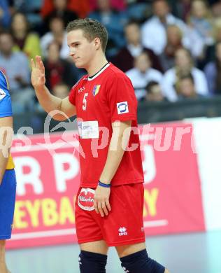 Volleyball Champions League. SK Posijilnica Aich/Dob gegen Lube Banca Marche MACERATA. Jani Kovacic (Aich/Dob). Klagenfurt, am 30.10.2013.
Foto: Kuess
---
pressefotos, pressefotografie, kuess, qs, qspictures, sport, bild, bilder, bilddatenbank