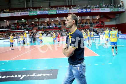 Volleyball Champions League. SK Posijilnica Aich/Dob gegen Lube Banca Marche MACERATA. Trainer Johan Verstappen (Aich/Dob). Klagenfurt, am 30.10.2013.
Foto: Kuess
---
pressefotos, pressefotografie, kuess, qs, qspictures, sport, bild, bilder, bilddatenbank