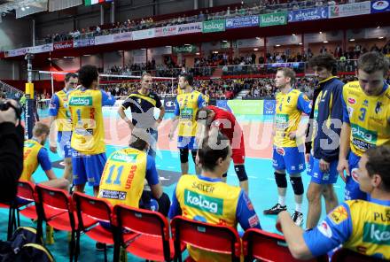 Volleyball Champions League. SK Posijilnica Aich/Dob gegen Lube Banca Marche MACERATA. Trainer Johan Verstappen (Aich/Dob). Klagenfurt, am 30.10.2013.
Foto: Kuess
---
pressefotos, pressefotografie, kuess, qs, qspictures, sport, bild, bilder, bilddatenbank