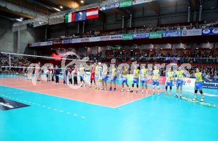 Volleyball Champions League. SK Posijilnica Aich/Dob gegen Lube Banca Marche MACERATA. (Aich/Dob). Klagenfurt, am 30.10.2013.
Foto: Kuess
---
pressefotos, pressefotografie, kuess, qs, qspictures, sport, bild, bilder, bilddatenbank