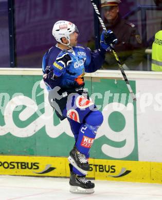 EBEL. Eishockey Bundesliga. EC VSV gegen SAPA Fehervar AV19. Torjubel Cole Jarrett (VSV). Villach, am 31.10..2013.
Foto: Kuess 


---
pressefotos, pressefotografie, kuess, qs, qspictures, sport, bild, bilder, bilddatenbank