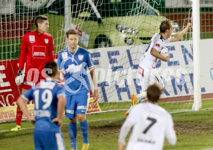 Fussball Bundesliga. RZ Pellets WAC gegen SV Scholz Groedig. Torjubel Michael Liendl (WAC). Wolfsberg, 2.11.2013.
Foto: Kuess

---
pressefotos, pressefotografie, kuess, qs, qspictures, sport, bild, bilder, bilddatenbank