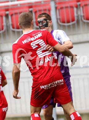 Fussball. Regionalliga. Austria Klagenfurt gegen Vorwaerts Steyr. Patrik Eler (Austria Klagenfurt), Danilo Duvnjak (Vorwaerts Steyr). Klagenfurt, 2.11.2013.
Foto: Kuess 
---
pressefotos, pressefotografie, kuess, qs, qspictures, sport, bild, bilder, bilddatenbank