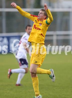 Fussball Regionalliga. SAK gegen KSV Amateure.  Florian Hirschhofer (KSV). Welzenegg, am 3.11.2013.
Foto: Kuess
---
pressefotos, pressefotografie, kuess, qs, qspictures, sport, bild, bilder, bilddatenbank