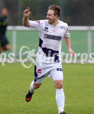 Fussball Regionalliga. SAK gegen KSV Amateure. Torjubel Darijo Biscan (SAK). Welzenegg, am 3.11.2013.
Foto: Kuess
---
pressefotos, pressefotografie, kuess, qs, qspictures, sport, bild, bilder, bilddatenbank