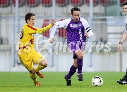 Fussball Regionalliga. SK Austria klagenfurt gegen KSV Amateure. Matthias Dollinger, (Austria Klagenfurt), Gerald Nutz (KSV Amateure). Klagenfurt, 8.11.2013.
Foto: Kuess
---
pressefotos, pressefotografie, kuess, qs, qspictures, sport, bild, bilder, bilddatenbank