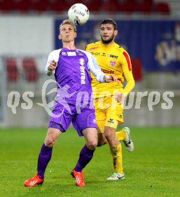 Fussball Regionalliga. SK Austria klagenfurt gegen KSV Amateure. David Poljanec, (Austria Klagenfurt), Argzim Redzovic (KSV Amateure). Klagenfurt, 8.11.2013.
Foto: Kuess
---
pressefotos, pressefotografie, kuess, qs, qspictures, sport, bild, bilder, bilddatenbank