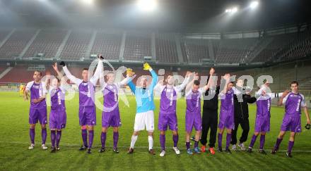 Fussball Regionalliga. SK Austria klagenfurt gegen KSV Amateure. Jubel Austria. Klagenfurt, 8.11.2013.
Foto: Kuess
---
pressefotos, pressefotografie, kuess, qs, qspictures, sport, bild, bilder, bilddatenbank