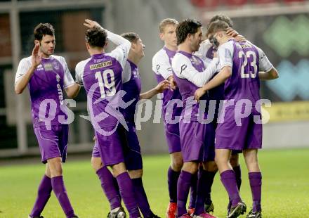 Fussball Regionalliga. SK Austria klagenfurt gegen KSV Amateure. Torjubel (Austria Klagenfurt). Klagenfurt, 8.11.2013.
Foto: Kuess
---
pressefotos, pressefotografie, kuess, qs, qspictures, sport, bild, bilder, bilddatenbank