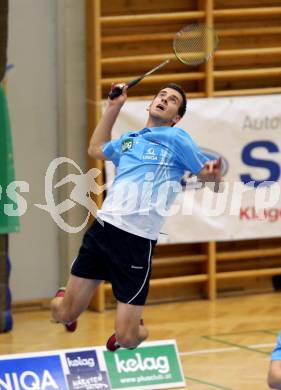 Badminton Bundesliga. ASKOE Kelag Kaernten gegen Moedling. Stefan Wrulich. Klagenfurt, 9.11.2013.
Foto: Kuess
---
pressefotos, pressefotografie, kuess, qs, qspictures, sport, bild, bilder, bilddatenbank