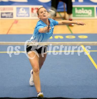 Badminton Bundesliga. ASKOE Kelag Kaernten gegen Moedling.  Anna Demmelmayer. Klagenfurt, 9.11.2013.
Foto: Kuess
---
pressefotos, pressefotografie, kuess, qs, qspictures, sport, bild, bilder, bilddatenbank