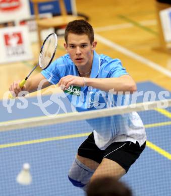 Badminton Bundesliga. ASKOE Kelag Kaernten gegen Moedling. Paul Demmelmayer. Klagenfurt, 9.11.2013.
Foto: Kuess
---
pressefotos, pressefotografie, kuess, qs, qspictures, sport, bild, bilder, bilddatenbank