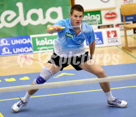 Badminton Bundesliga. ASKOE Kelag Kaernten gegen Moedling. Paul Demmelmayer. Klagenfurt, 9.11.2013.
Foto: Kuess
---
pressefotos, pressefotografie, kuess, qs, qspictures, sport, bild, bilder, bilddatenbank